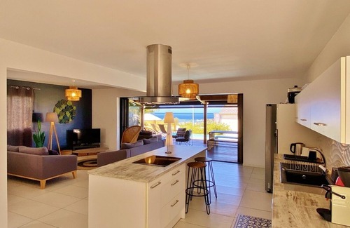 La Saline Les Bains Casa | *VILLA VERT CÉLADON* - swimming pool and ocean view