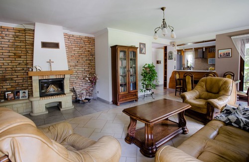 gmina Wieprz Villa | Villa con jardín en lugar de hotel para 6-8 personas, WiFi móvil.