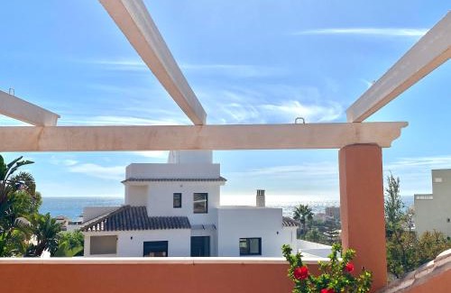 Torrequebrada Villa | Villa with heated private pool, sea view& turkish sauna