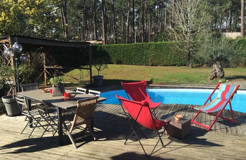 Claouey Villa | Villa con piscina y al océano cuenca entre la península de Cap Ferret.