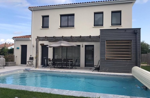 Saint-Augustin Villa | Nuevo listado: villa de lujo con piscina privada y bañera de hidromasaje en una residencia con tenis