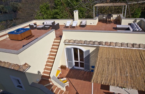 Massa Lubrense Villa | Villa con piscina y vista al mar sarracena Torre cerca de Sorrento