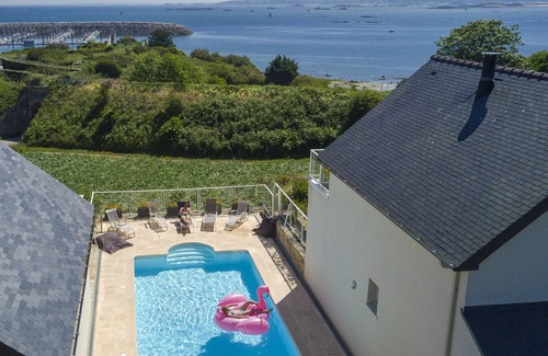 Roscoff Villa | Villa Ewa Roscoff con vista al mar y piscina climatizada