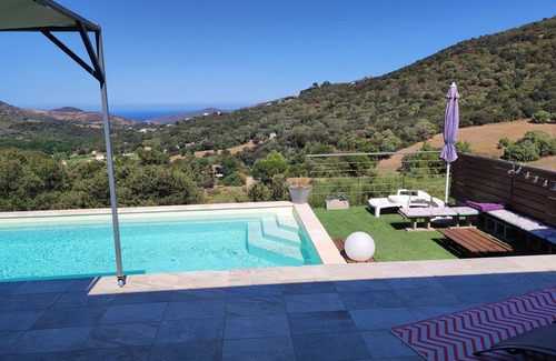 Alata Casa | Villa with unobstructed view of sea and scrubland, not overlooked