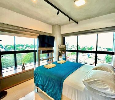 Jardim dos Estados Apartamento | Vista Ampla e Estilo Industrial nesse Lindo Loft