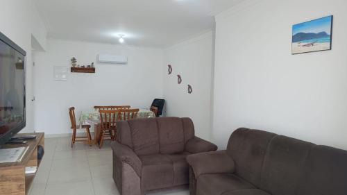 Boqueirao Apartamento | Vista Mar, 100M Praia, Varanda Gourmet, AREJADO, Ar Condicionado -2VG - 8 Pessoas