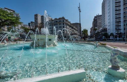 Santos Apartamento | ViSTA MAR GONZAGA com Wi-Fi e Enxoval