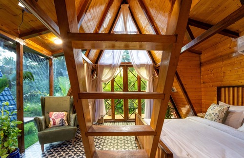 Mandrem Complejo | Vrihi A-Frame Villa: Aranya AC 2-Bed Wi-Fi Mandrem Beach
