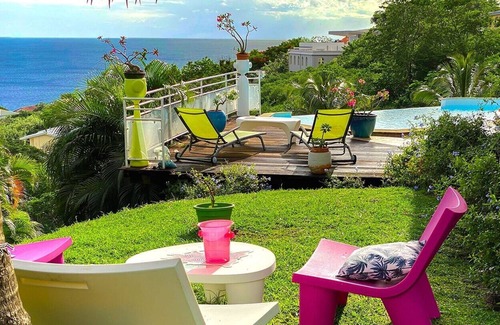 Case-Pilote Casa | VUE Caraibes 4 Chambres Case Pilote Piscine vue mer
