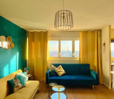 Cœur de Ville Apartamento | Vue panoramique sur Paris : Sublime appartement au centre de Courbevoie