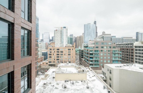 West Loop Apartamento | W Loop Studio w Pool Gym nr Restaurant Row CHI-264