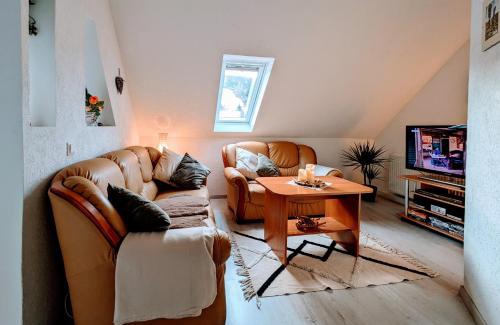 Sebnitz Apartamento | Waldblickwohnung mit schöner Terrasse und Kamin