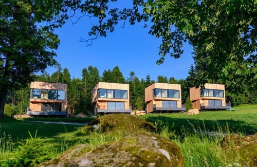 Bodenmais Chalet De Esquí | Waldschlafhäusl on the edge of the forest with sauna and whirlpool