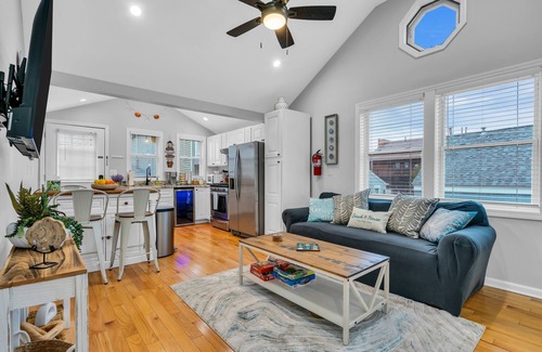 Seaside Heights Cabaña | Walk to beach! 4 Beach Badges Included. BBQ + Fire Pit. Towels and Linens incl.