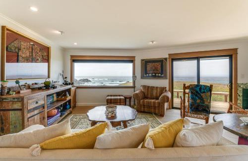 Caspar Casa | Walk to Beach Luxury Oceanfront Escape in Caspar