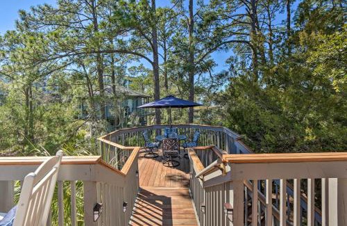 Sea Pines Casa | Walk to Harbour Town Airy Treehouse with Bikes