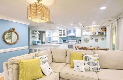 Atlantic Beach Casa | Walk to Ocean: Home w/ Fire Pit in Atlantic Beach
