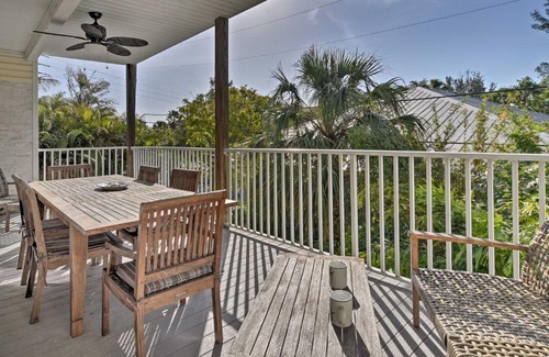 Holmes Beach Casa | Walk to Shore Holmes Beach Home with Pool and Hot Tub