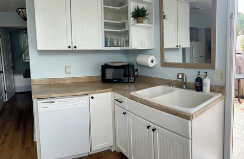 Dunedin Cabaña | Adorable Downtown Dunedin Coral Cottage: admite perros, se puede caminar y es muy lindo