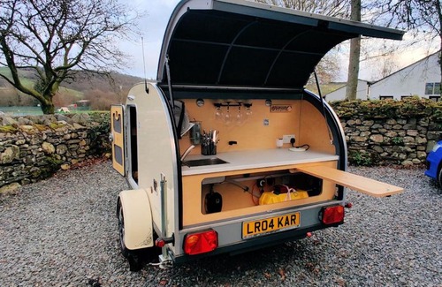 Hawkshead Otro | Wallace Teardrop Caravan for Hire from ElectricExplorers