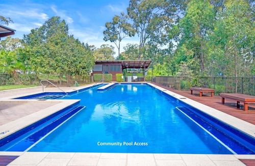 Murrays Beach Casa | Wallarah Forest Stay - heated swim spa and resort style grounds
