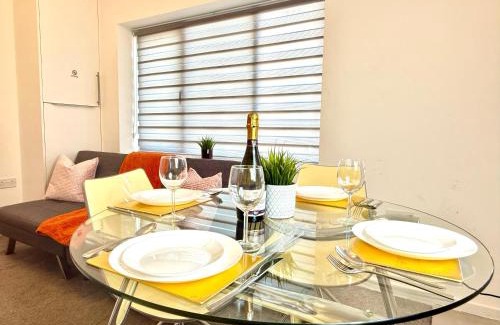Kidlington Apartamento | Walnut Flats-F5, Stylish 1-Bedroom - Parking, Netflix, WIFI - Close to Oxford, Bicester & Blenheim Palace