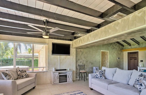 Lake Clarke Shores Casa | Water-view home near the beach with private hot tub, deck, boat access, grill