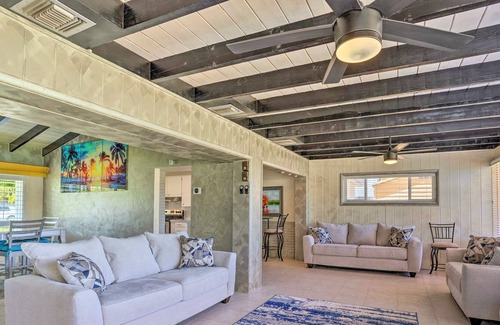 Lake Clarke Shores Casa | Water-view home near the beach with private hot tub, deck, boat access, grill