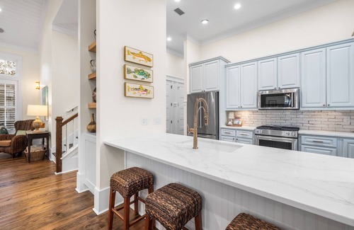 Forest District Casa | WaterColor Bliss with Beach Club Access, Bikes, Electric Cart, and Screened Porch with Fireplace.