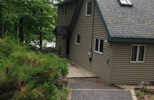 South Casco Casa | FRENTE AL MAR 20 'Del lago 20' DOCK 15acres Trails 3Kayaks Canoa A / C FirepitJardín