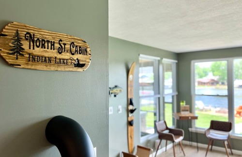Russells Point Cabina | Waterfront Cabin with Hot Tub, Outside Bar & Private Dock!