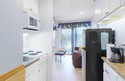 North Shore Condominio | Waterfront condo with lake-view deck, tennis court & pool - dog-friendly