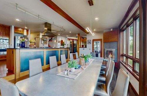 Poulsbo Casa | Waterfront dream with luxe finishes, 2 suites, home theater & amazing views