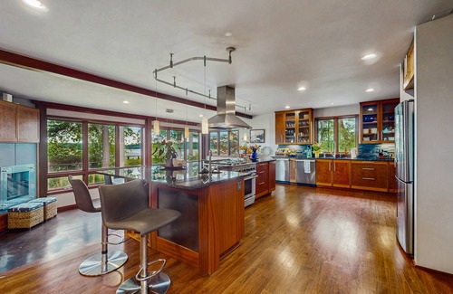 Poulsbo Casa | Waterfront dream with luxe finishes, 2 suites, home theater & amazing views
