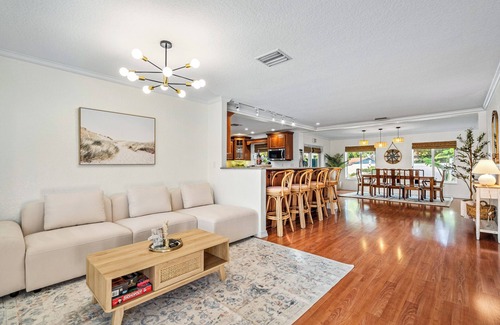 Lake Clarke Shores Casa | Waterfront Escape with Private Pool and Mini-Golf in West Palm Beach