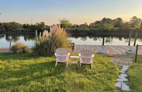 Fox Hill - Grandview Casa | Hampton Grandview Beach frente al mar con piscina cubierta