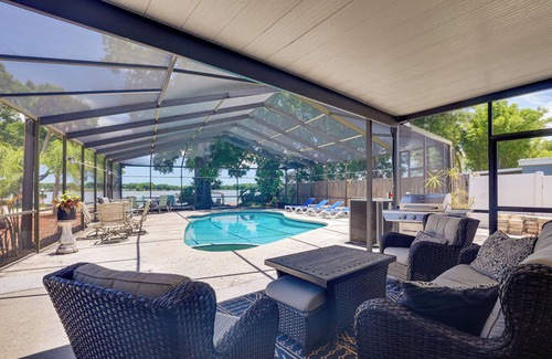 Orient Park Cabaña | Waterfront Gem w/ Pool, Dock & Lanai in Tampa!