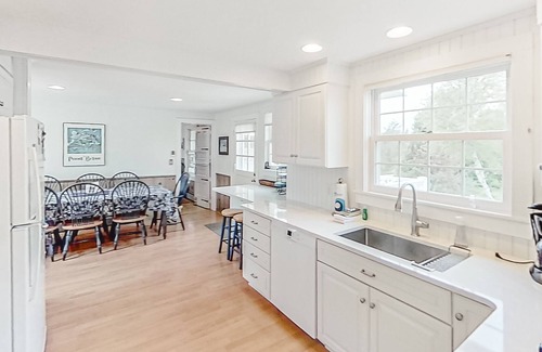 Frankfort Casa | Waterfront home on Lake Michigan with 200 feet of beach & lake view porch