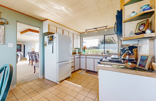Mains Farm Casa | Waterfront home with bay and mountain views, beach access, fireplace