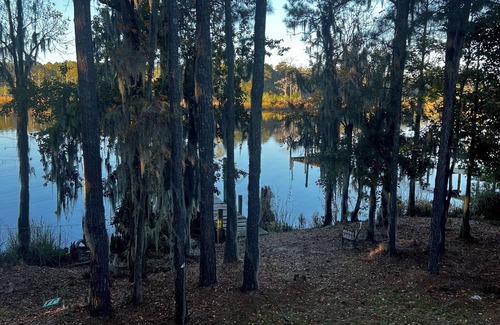 Fairfield Harbour Casa | Waterfront home with dock and community boat ramp and HUGE screened in porch.