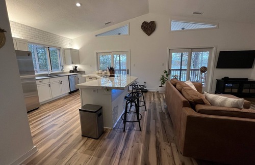 Fair Play Casa | Waterfront home with water views from the large deck and dock on deep water
