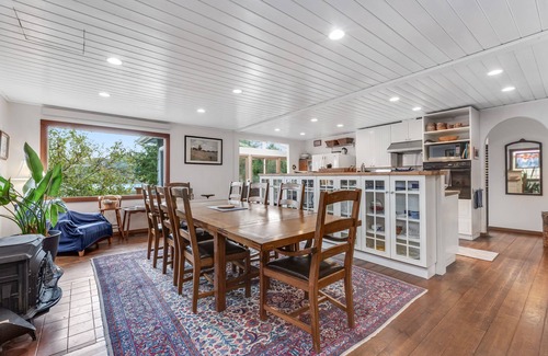 Seabeck Casa | Waterfront house & cottage with private beach, kayaks, SUPs, 4 decks - dogs OK