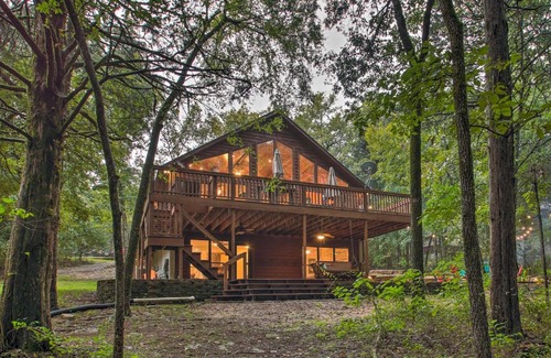 Scranton Casa | Waterfront Lake Dardanelle Home with Dock and Fire Pit