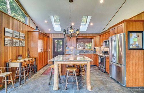 Putnam Station Casa | Waterfront Lake George Lodge w/ Boat Dock & Deck!