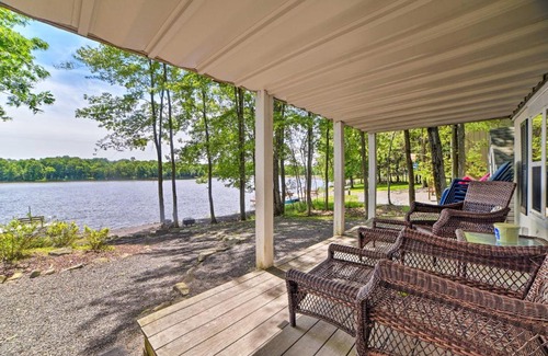 Pocono Lake Casa | Waterfront Pocono Lake Home with Private Dock!