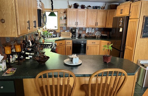 Town of Ledyard Casa | Waterfront retreat on 7 private wooded acres with beautiful sunset views.
