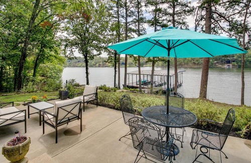 Mid America Casa | Waterfront Royal Home with Dock and Patio!