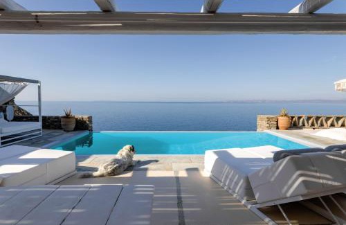 Kea Villa | Waterfront villa with a swimming pool, sea view and direct access to the sea