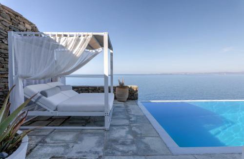 Kea Villa | Waterfront villa with a swimming pool, sea view and direct access to the sea