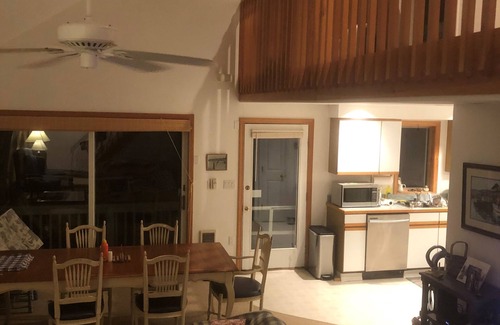 Peaks Island Casa | Waterfront with private beach.
